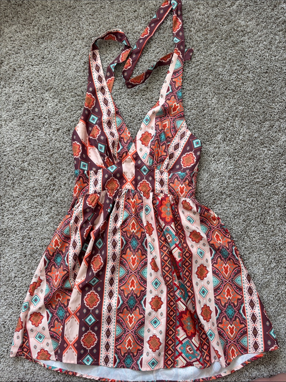 CUPSHE Flower Boho Dress Size small - Picture 2 of 4